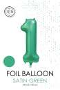 XXL Folienballon Zahl 1 Satin Grün